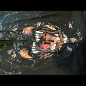Givenchy " Rottweiler " button down t shirt